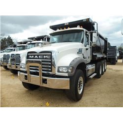 2015 MACK GU713 TRI-AXLE DUMP, S/N 1M2AX09C8FM021267, 425 HP MACK MP8 ENG, ALLISON 4500 RDS AUTO TRA