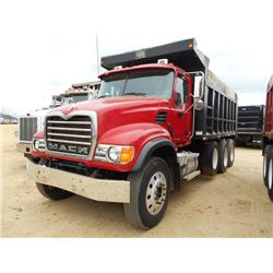 2007 MACK CV713 GRANITE TRI-AXLE DUMP, S/N 1M2AG11C37M064983, AMI 335 MACK ENG, T310M MACK TRANS, 44