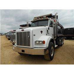 2006 PETERBILT 357 TRI-AXLE DUMP, S/N 1NPALUEX56N878875, CAT DIESEL ENG, ALLISON AUTO TRANS, 46K REA