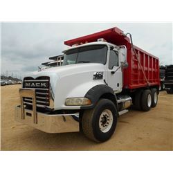 2007 MACK CTP713 T/A DUMP, S/N 1M2AL02C97M005943, 370 HP AMI MACK DIESEL ENG, T310M MACK 10 SPD TRAN