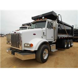 2004 PETERBILT 378 TRI-AXLE DUMP, S/N 1XPFDT9X54D834648, CAT DIESEL ENG, 8LL TRANS, ENGINE BRAKE, 17