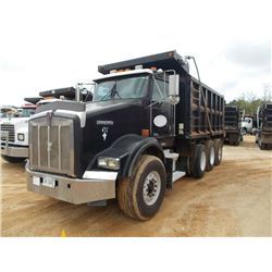 2003 KENWORTH T800 TRI-AXLE DUMP, S/N 1NKDXBT83J03456, 475 HP C-15 CAT DIESEL ENG, 8LL TRANS, 46K RE
