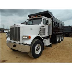 1994 PETERBILT 379 TRI-AXLE DUMP, S/N 1XP5DB9XXRN347582, CAT DIESEL ENG, 13 SPD TRANS, 38K REARS, 12