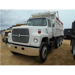 1995 FORD L9000 TRI-AXLE DUMP, S/N 1FDZU90X8SVA49011, CAT 3406 ENGINE, 9 SPD TRANS, 46K REARS, ENGIN