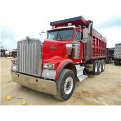 1999 KENWORTH TRI-AXLE DUMP, S/N 1NKWLBOX1XJ785402, CAT 3406 DIESEL ENG, 46K REARS, 18K FRONT