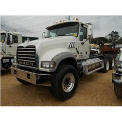 2013 MACK GU713 TRI-AXLE CAB & CHASSIS, S/N 1M1AX07Y9DM016949, 455 HP MACK MP8 455M DSL ENG, ALLISON