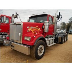 2011 WESTERN STAR 4900 TRI-AXLE ROLL OFF TRUCK, S/N 5KKMAEDR1BPAV5878, 505 HP DETROIT DD15 ENG, 8LL 