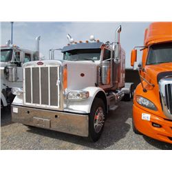 2013 PETERBILT 388 T/A TRUCK TRACTOR, S/N 1XPWD49X5DD189683, 500 HP ISX CUMMINS ENG, EATON 10 SPD TR