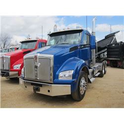 2014 KENWORTH T880 T/A TRUCK TRACTOR, S/N 1XKZDP0XXEJ418976, 455 HP 1700 PACCAR ENGINE, 10 SPD TRANS