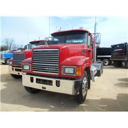 2013 MACK CHU613 T/A TRUCK TRACTOR, S/N 1M1AN07Y4DM015245, 445 MACK MP8 ENG, M DRIVE AUTO SHIFT, 44K