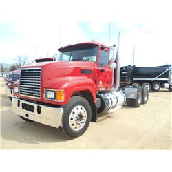 2013 MACK CHU613 T/A TRUCK TRACTOR, S/N 1M1AN07Y8DM015247, 445 HP MACK MP8 ENG, MACK M DRIVE AUTO SH