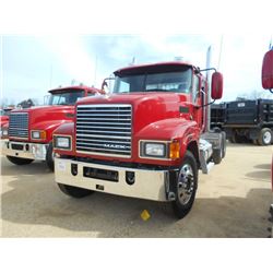 2013 MACK CHU613 T/A TRUCK TRACTOR, S/N 1M1AN07Y8DM015054, 445 HP MACK MP8 ENG, M DRIVE AUTO SHIFT, 