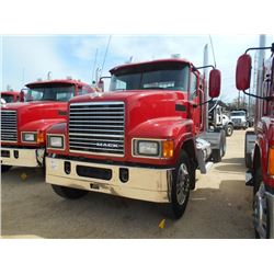 2013 MACK CHU613 T/A TRUCK TRACTOR, S/N 1M1AN07Y6DM015053, 445 HP MACK MP8 MACK ENG, M DRIVE AUTO SH