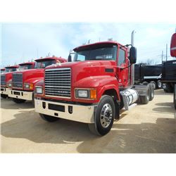 2013 MACK CHU613 PINNACLE T/A TRUCK TRACTOR, S/N 1M1AN07Y2DM015048, 445C MACK MP8 ENG, M DRIVE AUTO 