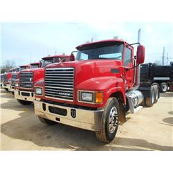 2013 MACK CHU613 T/A TRUCK TRACTOR, S/N 1M1AN07Y3DM015043, 445 HP MP8 MACK ENG, T310 MACK 10 SPD TRA