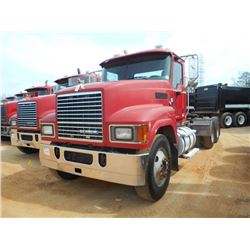 2009 MACK CHU613 T/A TRUCK TRACTOR, S/N 1M1AN07Y19N005029, 445 HP MACK MP8 ENG, 10 SPD TRANS, 44K RE