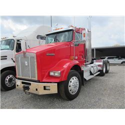 2010 KENWORTH T800 T/A TRUCK TRACTOR, S/N 1XKDD40XXAJ276700, 500 HP ISX CUMMINS ENG, EATON 10 SPD TR