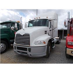 2012 MACK CXU613 T/A TRUCK TRACTOR, S/N 1M1AW07Y8CM023215, 445 HP MP8 445C MACK ENG, EATON 10 SPD TR