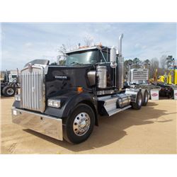 2006 KENWORTH W900 T/A TRUCK TRACTOR, S/N 1YKWDU9X66156654, 430 HP C13 CAT ENG, EATON 10 SPD TRANS, 