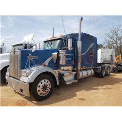1999 KENWORTH W900L T/A TRUCK TRACTOR, S/N 1NKWGGGG70J818562, 430 HP 470 DETROIT DIESEL ENG, 9 SPD T