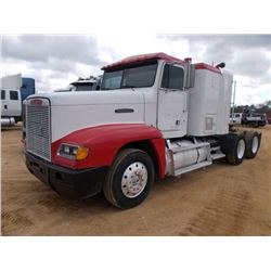 1989 FREIGHTLINER T/A TRUCK TRACTOR, S/N 1FUYDCYB1KH358851, CUMMINS DIESEL ENG, 9 SPD TRANS, SLEEPER