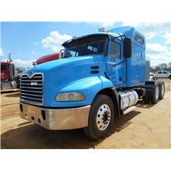 2006 MACK CXN613 T/A TRUCK TRACTOR, S/N 1M1AK06Y86N008189, 427 HP MACK ENG, 10 SPD TRANS, 40K REARS,