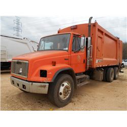 2001 FREIGHTLINER FL80 T/A GARBAGE TRCUK, S/N 1FVXJJBB41HG83251, 250 HP CAT DIESEL ENG, ALLISON AUTO
