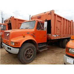 1998 INTERNATIONAL 4900 T/A GARBAGE TRUCK, S/N 1HTSHAAT3WH575321, DT466E IHC ENG, ALLISON AUTO TRANS