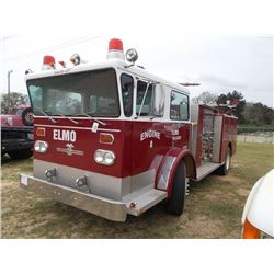 1975 AMERICAN LAFRANCE FIRE TRUCK, S/N P-17-4319, DIESEL ENG, A/T, 10R22.5 TIRES ON STEEL DISC WHEEL