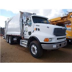 2009 STERLING T/A GARBAGE TRUCK, S/N 2F2HAZDE09AAC5347, C13 CAT ENG, ALLISON AUTO TRANS, 46K REARS, 