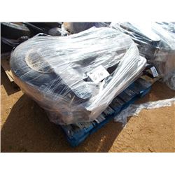 1 LOT (4) ST215/75D14 FOAM FILL TIRES & RIMS, W/TORSION BAR, OFF ROAD USE ONLY 5 ON 4 1/2" BOLT PATT