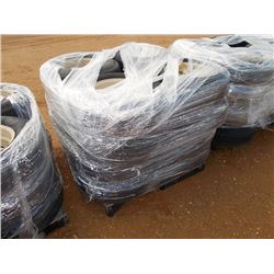 1 LOT (16) ST215/75D14 FOAM FILLED TIRES & RIMS, OFF ROAD USE ONLY, 5 ON 4 1/2" BOLT PATTERN