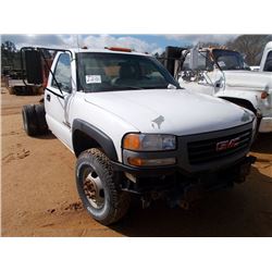 2006 GMC 3500 CAB & CHASSIS, S/N 1GDJC34D56E269189, DURAMAX DIESEL, AUTO TRANS (DOES736 NOT RUN)