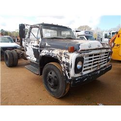 FORD S/A CAB & CHASSIS, S/N 20346, GAS ENGINE, 5 SPD 2 SPD TRANS, ODOMETER READING 36,331 MILES (DOE