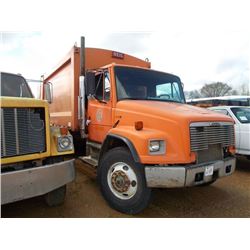 2001 FREIGHTLINER T/A GARBAGE TRUCK, S/N 1FYHBXA41HJ27895, CAT DIESEL ENG, AUTO TRANS, 40K REARS, 16