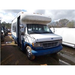 1994 FORD E350 BUS S/N 1FDKE37G2RHC11919, GAS ENG, AUTO TRANS, 15 PASSENGER, WHEELCHAIR LIFT (DOES N