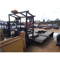 8' X 20' FLATBED, W/ FIFTH WHEEL HITCH, HEADACHE RACK, HYD RUFNEK WINCH
