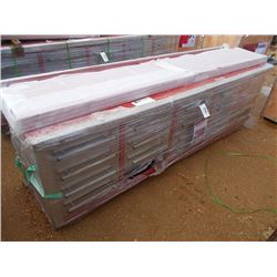 WORK BENCH 10' 20 DRAWER W/ HANGING 40" HIGH WALL (ONE DRAWER DAMAGED IN SHIPPING)