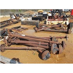 1 LOT (7) TRAILER AXLES
