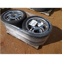 1 LOT (4) P245/40ZR18 97W TIRES & RIMS
