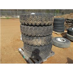 1 LOT (5) 9.00-20 TIRES & RIMS