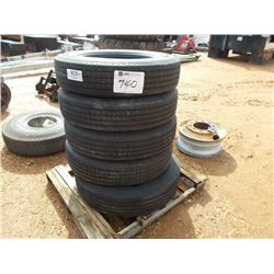 1 LOT (4) 235/80422.5 TIRES