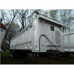 2006 MAC TRI-AXLE ALUMINUM DUMP TRAILER, S/N 5MAD535346C011163, 34', FRAME TYPE, DISC WHEELS, 11R24.