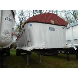 39' CMC T/A ALUMINUM DUMP, S/N , TARP, AIR RIDE, DISC WHEELS, 11R22.5 TIRES