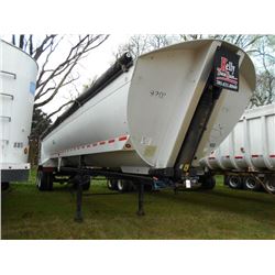 1992 ALUMATECH 29' T/A ALUMINUM DUMP TRAILER, S/N 1C9EB3920NL449524, GRAIN GATE, TARP, 11R22.5 TIRES