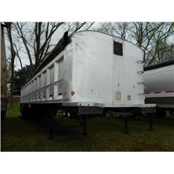 1994 TRAILSTAR 29' T/A ALUMINUM DUMP TRAILER, S/N 1T9FC39B5R1066339, RATCHET STRAPS, GRAIN DOOR, TAR