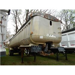 DC5M2-35 35' TRAILMOBILE T/A AUMINUM DUMP TRAILER, S/N 1H4D03521HH120603, CENTER POINT SUSP, DISC WH