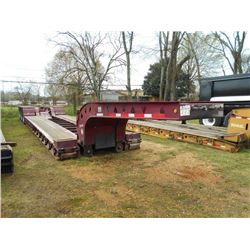 2014 TRAILKING TK11OHDG-533 TRI-AXLE LOWBOY TRAILER, S/N 1TKJ05338EM033912, NGB, PONY MOTOR, 135,620