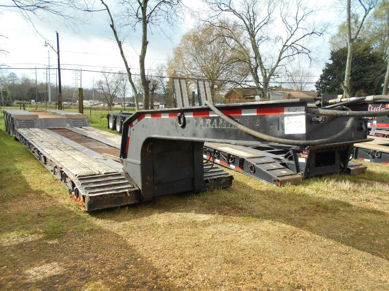 1986 HYSTER QUAD AXLE DETACHABLE LOWBOY TRAILER, S/N 1HKN3JRA5GC024227