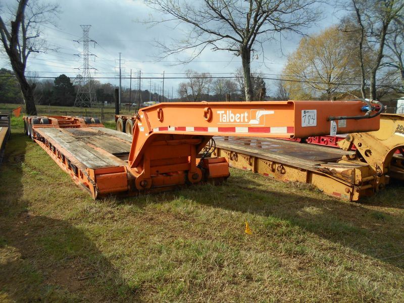 Lowboy Out Riggers TALBERT DETACHABLE TRI-AXLE LOWBOY TRAILER, S/N 17949, 8'6